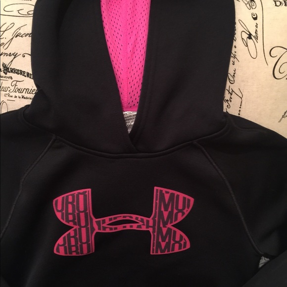 Girls YS Storm Under Armour Hoodie Sweatshirt - Picture 2 of 8